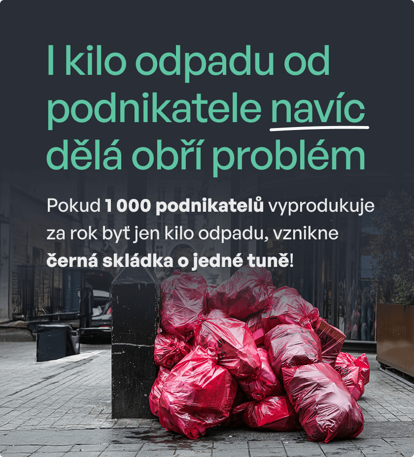 Banner černá skládka