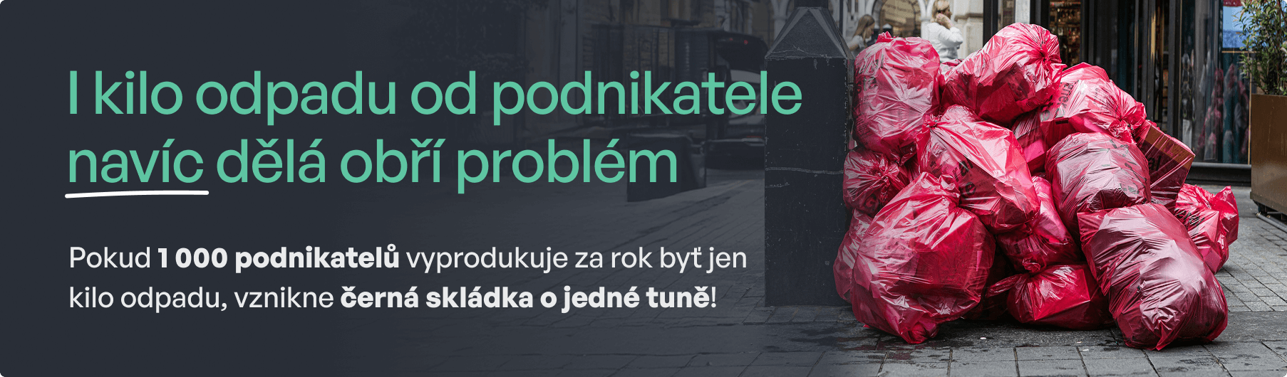 Banner černá skládka